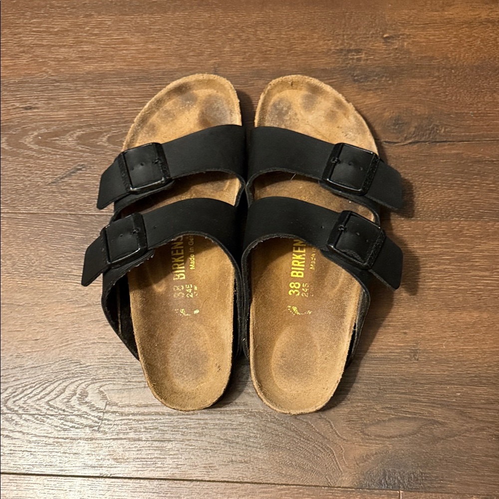 Birkenstock Black and Tan Sandals